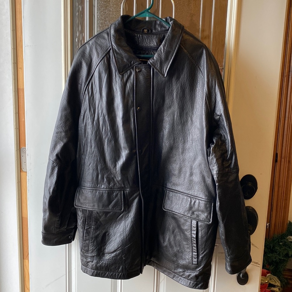 Reed leather coat